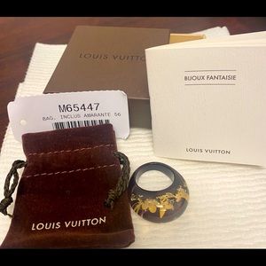 Louis Vuitton Amarante Inclusion Ring New with Box, Tags, Dustbag